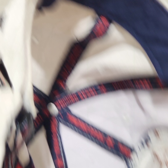 Texas State Hat Rifle Association Rock Point Red White Blue Bull Strap Back - Picture 9 of 16